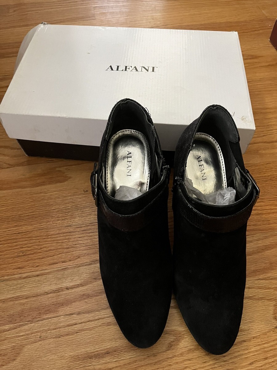 Alfani black suede Amazon.com | Alfani Womens Armena Faux Suede Pointed Toe  main image 4
