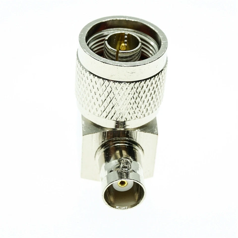 N type male plug to BNC female jack Right angle Coaxial RF adapter connector - Image 3 of 3