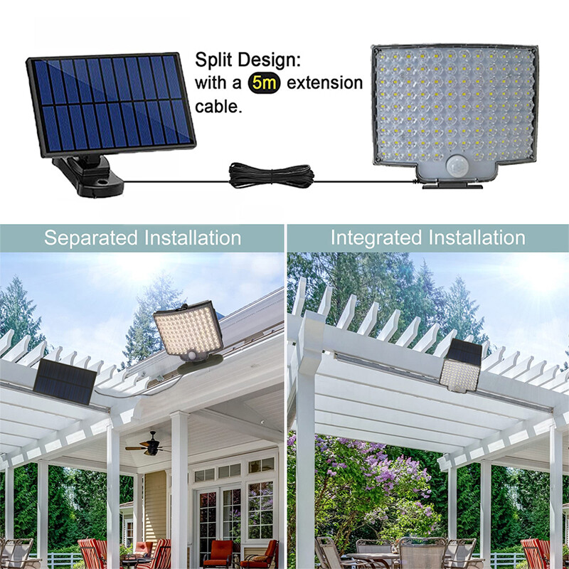 Solar Panel LED Street Light Outdoor Commercial Waterproof Garden Yard