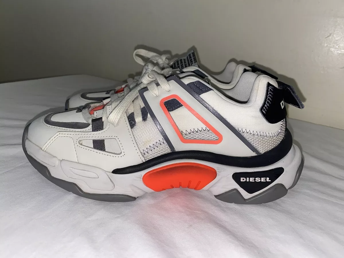 DIESEL S-KIPPER LOW TREK II WHITE CREAM SHOES Y02352 P3400 H8156