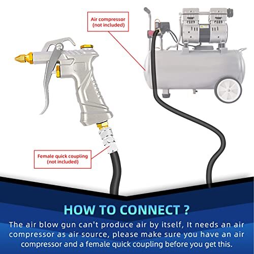 Honoson 8 Pieces Air Blow Tools Adjustable Air Nozzle Blow Tool - View #2