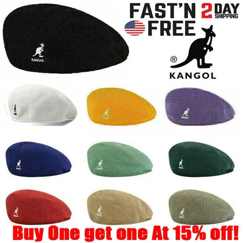 Kangol Breathable Beret Hat Summer Newsboy Woven Flat Caps Casual Men Women USA - product listing photo