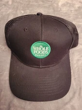 Whole Foods Market Hat Cap Trucker Snapback 6 Panel Grocery Amazon Uniform Store