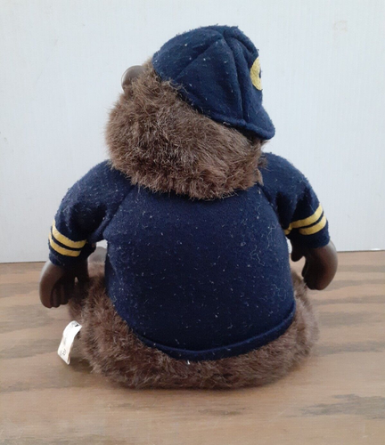 Bear Football Musical 11" Junior 33 Rock N Roll HEY animated gemmy . Vintage - Picture 5 of 6