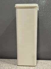 Vintage Tupperware Cheese Block/Cracker Container Lid 1696-6 Beige in VGC