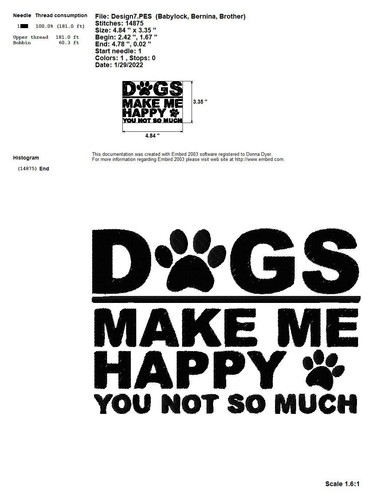 50 DOG PETS QUOTES SAYINGS EMBROIDERY MACHINE DESIGNS PES JEF HUS EXP DST USB - Picture 7 of 12