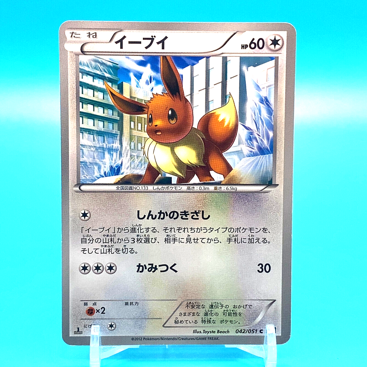 ポケモンカードゲーム Eevee Eevee Pokemon Card Game TCG 1ed 042/051 Made In Japan Nintendo F/S