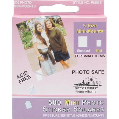 Pioneer Mini Photo Mounting Squares 1/4'' 500/box self-adhesive