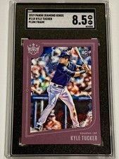 2019 Panini Diamond Kings #118 Kyle Tucker RC Rookie SGC 8.5 Plum Frame