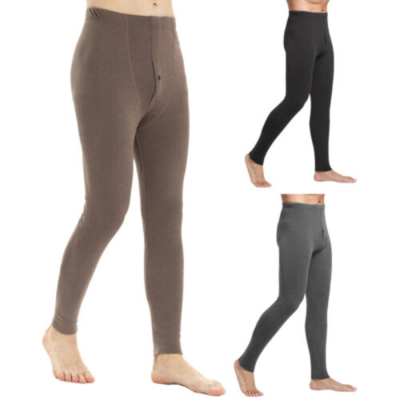 Men Thermal Leggings Long Johns Wram Compression High Waist