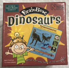 University Games BRAIN BOX The Green Board Game DINOSAURS 10