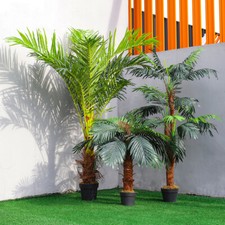 Ex-Large Artificial Palm Tree Realistic Fake Topiary Plant In/Outdoor Decor Faux