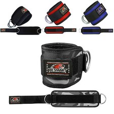 Weight Lifting Ankle Straps D Ring Cable Attachment Straps Fitness Exercise Cuff