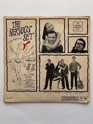 The Nervous Set Original Broadway Cast Musical LP Columbia Six Eye OL 5430 VG