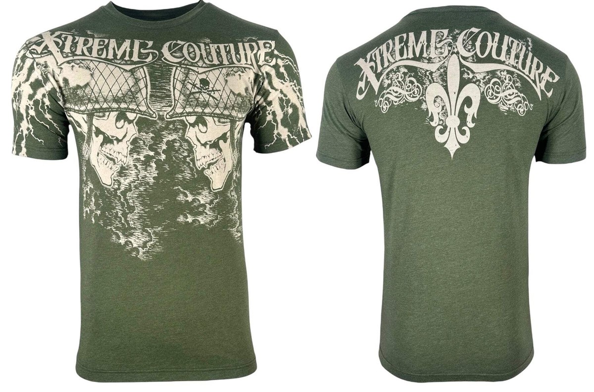 Xtreme Couture by Affliction Men's T-Shirt Crush Biker Cross Y2K S