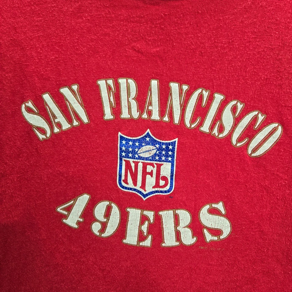 Top de mujer vintage de los San Francisco 49ers 2XL puntada única de gran tamaño Pro Line años 90 Foto 4 de 4
