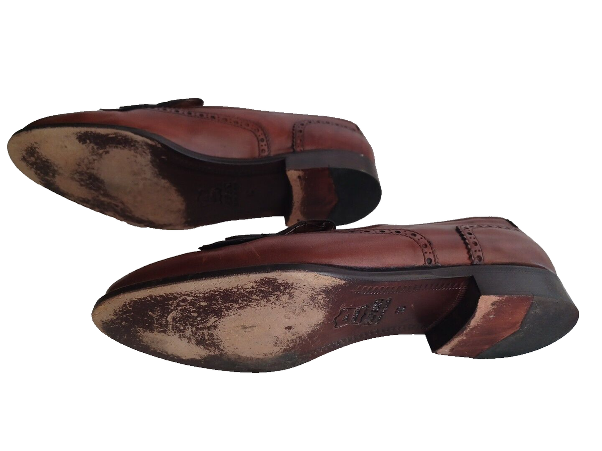 Alfani Mens Dress Shoes Loafers All Leather Size 10M Made In  display picture 3