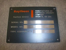 Raytheon Metal Placard Emblems