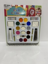Amscan Face Paint Kit   12 Colors with Glitter  Accessories   New Sealed