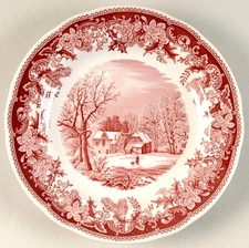 Spode Winter's Eve Red  Salad Plate 6118781