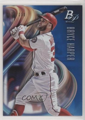 2018 Bowman Platinum Base Blue 130/150 Bryce Harper (Batting) #100 a6i