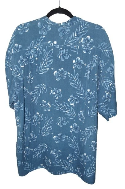 Camisa Byron Nelson Eleven Recta Hawaiana Manga Corta Seda XL Floral Foto 2 de 4