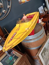 JOUET ANCIEN BATEAU DE COURSE TYPE PELLE HORS BORD Thermique Pas De Télécommande