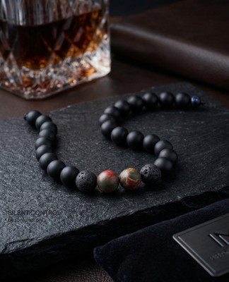 SILENT CONTROL I PLANET X I Onyx, Lavastein, Jaspis, Sandstein Armband I Männer