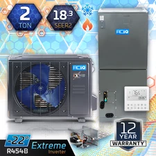 2 Ton ACiQ EXTREME Heat Pump Inverter Central AC Ducted System, HPD 18.3 SEER2