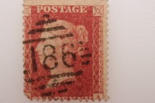 Great Britain GB SG37 SC20 CV 400 Victoria 1d Penny Red BROWN BROKEN WATERMARK