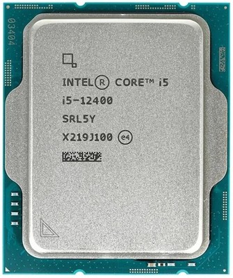 12Th Gen Intel Core i5-12400 LGA 1700 CPU 6-Core Alder Lake 2.5GHz Up to 4.4GHz
