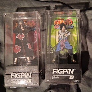 NEW! Itachi Figpin #94 & Sasuke Figpin #92- Naruto Shippuden Enamel Pin