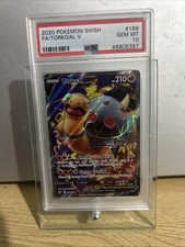 Pokémon TCG Torkoal v SWSH Full Art Card 188/202 PSA 10