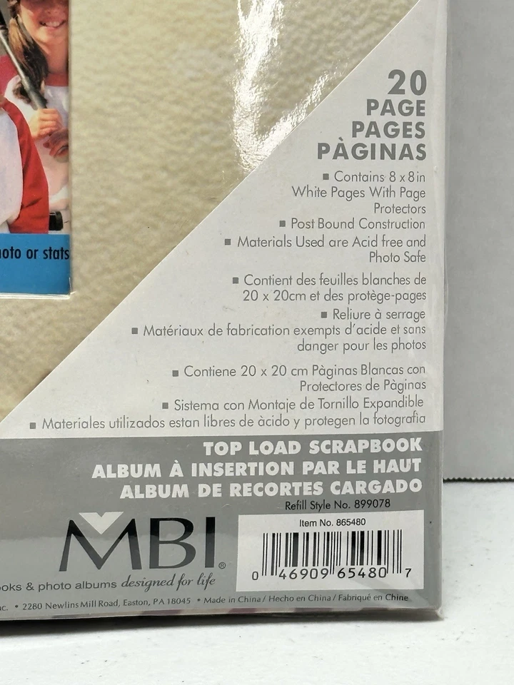 Álbum de fotos álbum de recortes de béisbol MBI 20 páginas 9,5" x 9" Foto 2 de 4