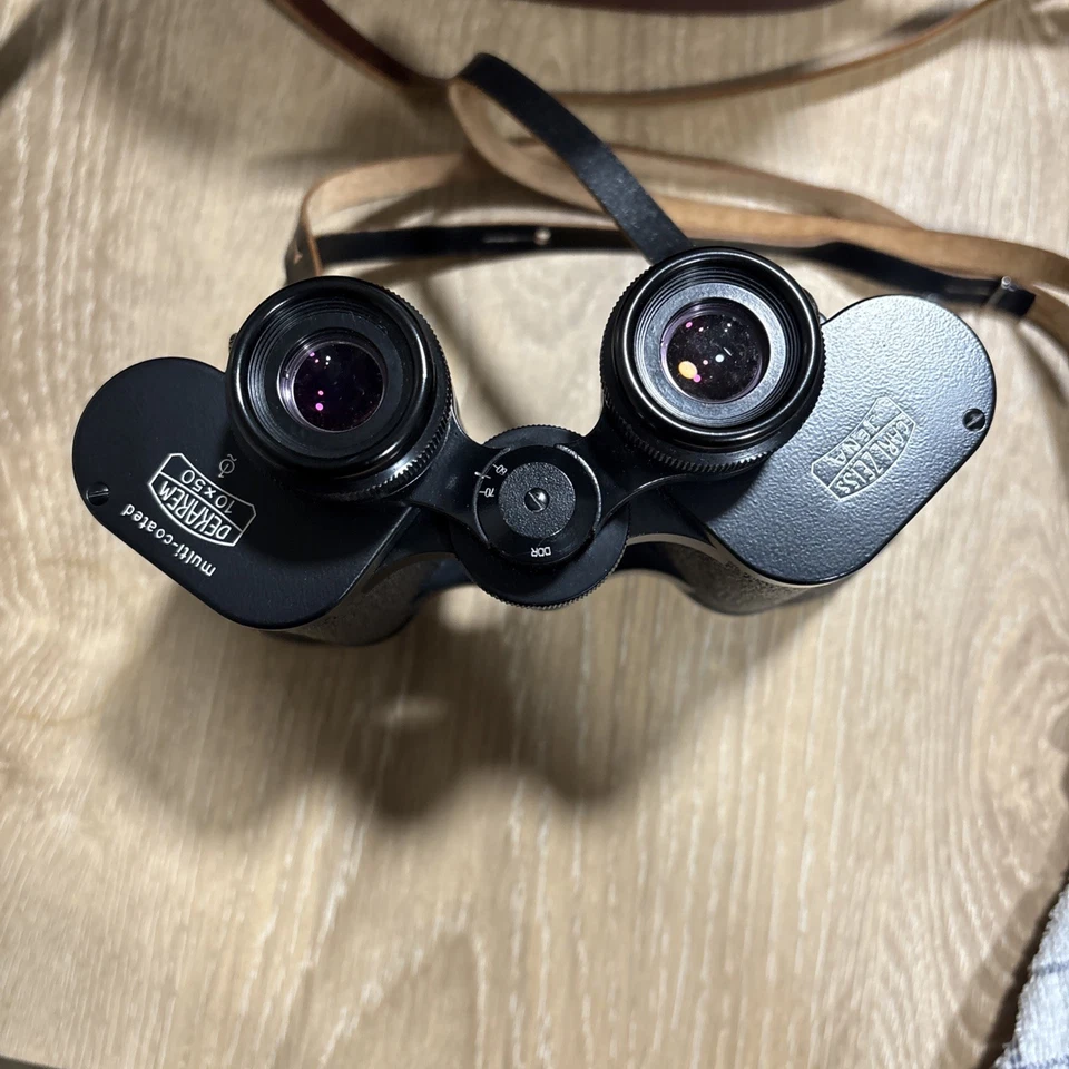 Carl Zeiss Jena Dekarem 10x50 Binoculars Rare Last of ZEISS JENA MINT CONDION - Image 3 of 4