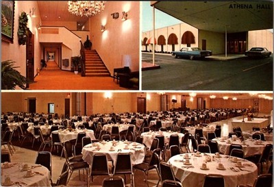 Vintage Postcard Athena Hall Event and Banquet Venue