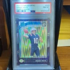 2024 Panini Donruss Optic Rated Rookie Drake Maye #229 Purple Shock Prizm PSA 8