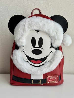 Loungefly Disney Parks Mickey Mouse Santa Mini Backpack - Brand New With Tags