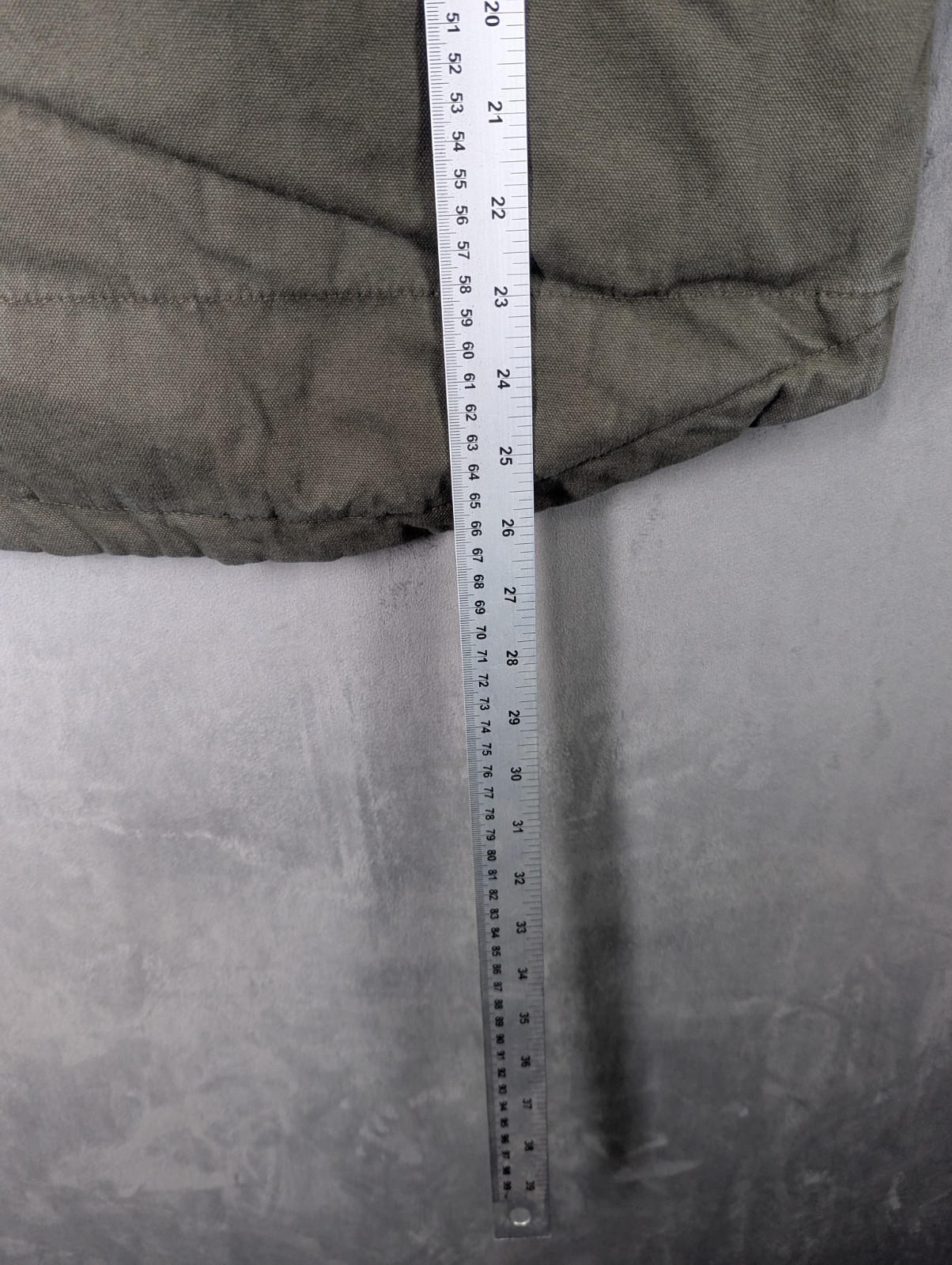 Wrangler Workwear Canvas Vest Gilet Men's Size Small Green Quilted Lining USA image 5