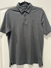 Travis Mathew Men  s Polo Golf Shirt, Charcoal Sz Small