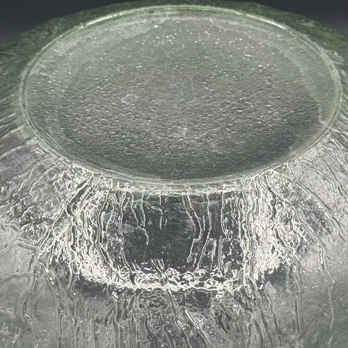 Vintage VIKING Glass Spring Green Cabbage Leaf Salad Serving Bowl And Salad Bowl - Picture 10 of 13