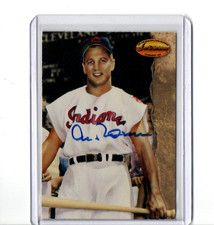 1994 TED WILLIAMS CARD CO. VINTAGE CARD SIGNED IP AUTO AL ROSEN INDIANS GREAT