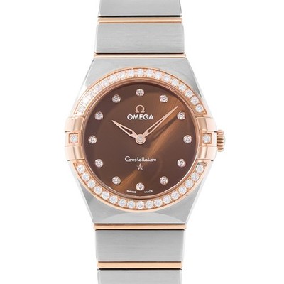 Omega Constellation 131.25.28.60.63.001 28mm Steel 18k Rose Gold with Card