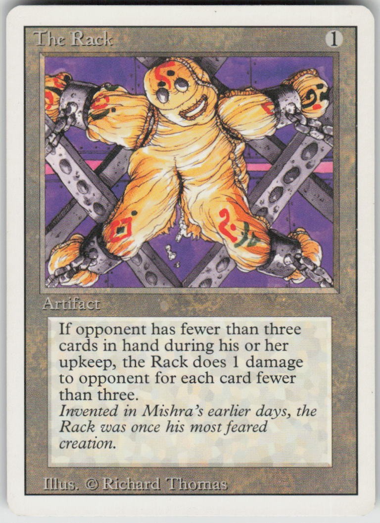 The Rack Uncommon Revised Edition Magic: The Gathering Moderately Played