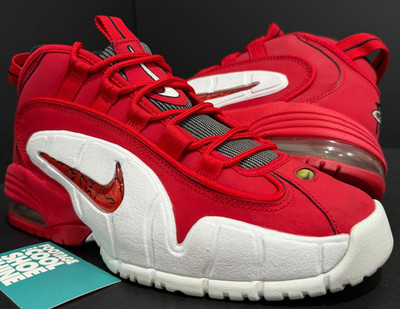 NIKE AIR MAX PENNY ONE 1 RIVAL PACK RED WHITE BLACK CHICAGO 90 685153-600 8.5