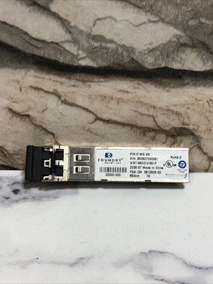FOUNDRY E1MG-SX 1000BASE SX 850NM SFP+ TRANSCEIVER MODULE