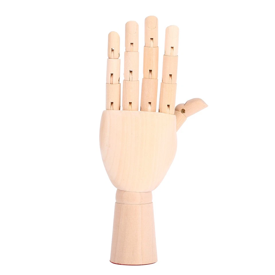 Gliederpuppe Linke Holz Hand Malhilfe Gliederhand Modellpuppe Modellhand - Bild 4 von 4