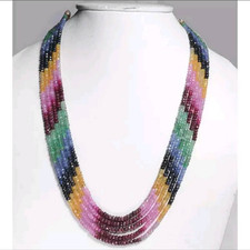 SALE Natural Untreated Multi Sapphire Beads P...