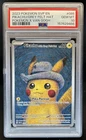 2023 Pokemon x Van Gogh Pikachu Grey Felt Hat SVP #085 PSA 10