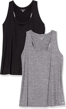 Women's Active Workout Quick Dry Tech Stretch Racerback Vest, Amazon Essentials